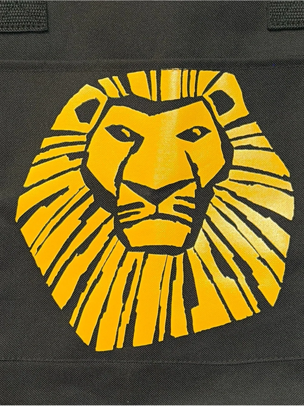 Disney Black Tote with Yellow Lion King Graphic